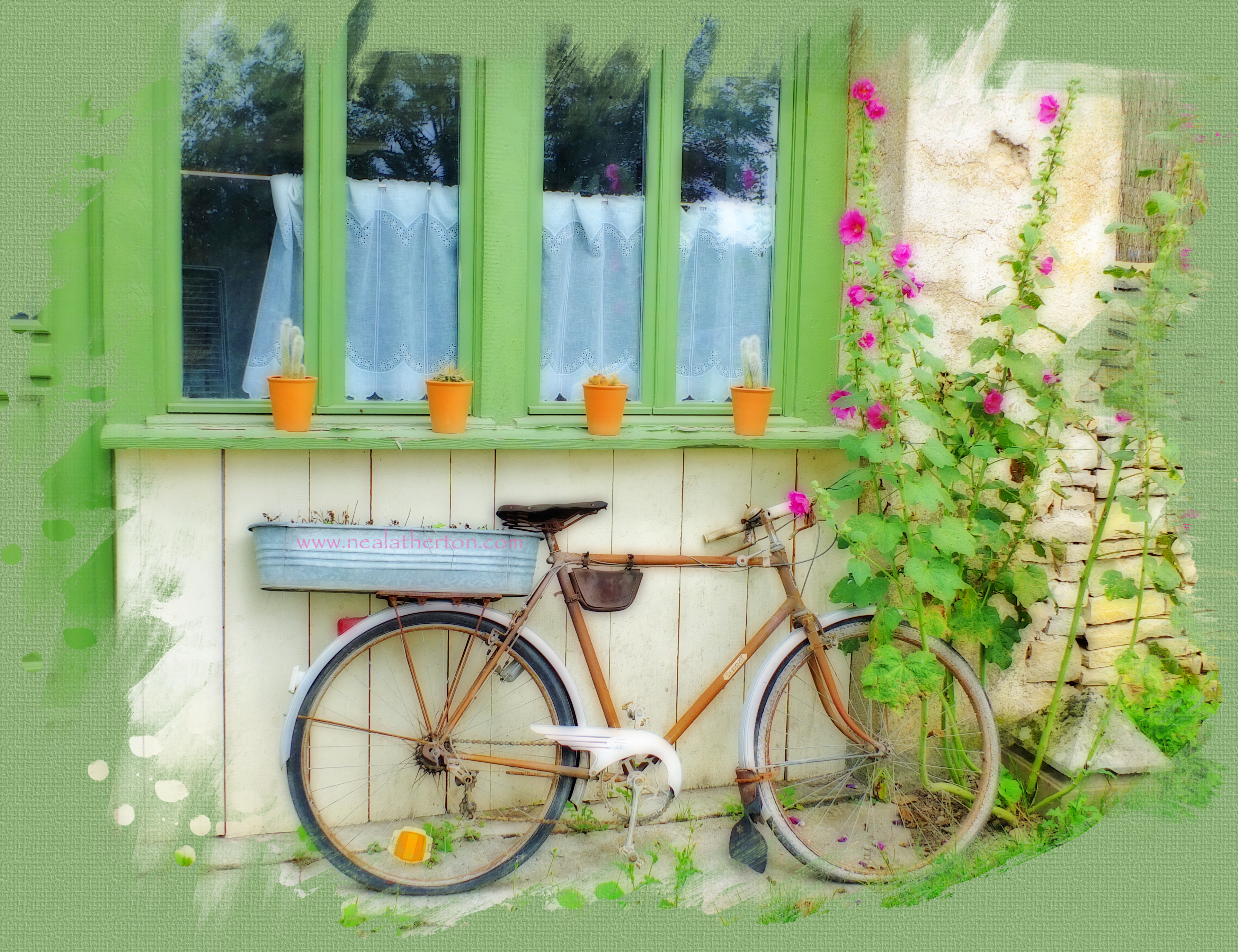 Alt="Photo of Burgundy village cycle for French travel guidebooks"