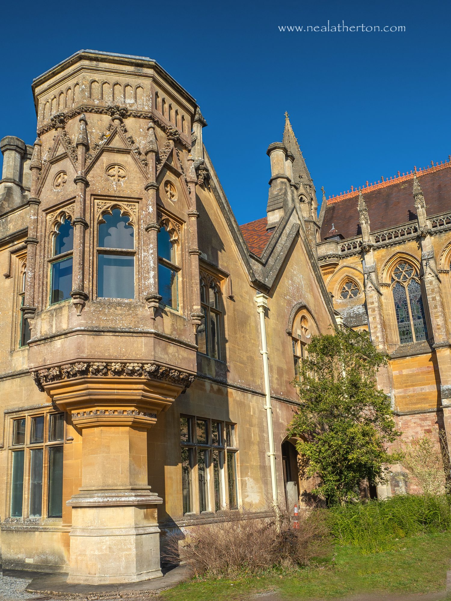 Alt="Tyntesfield House National Trust Property with its Gothic Chapel"