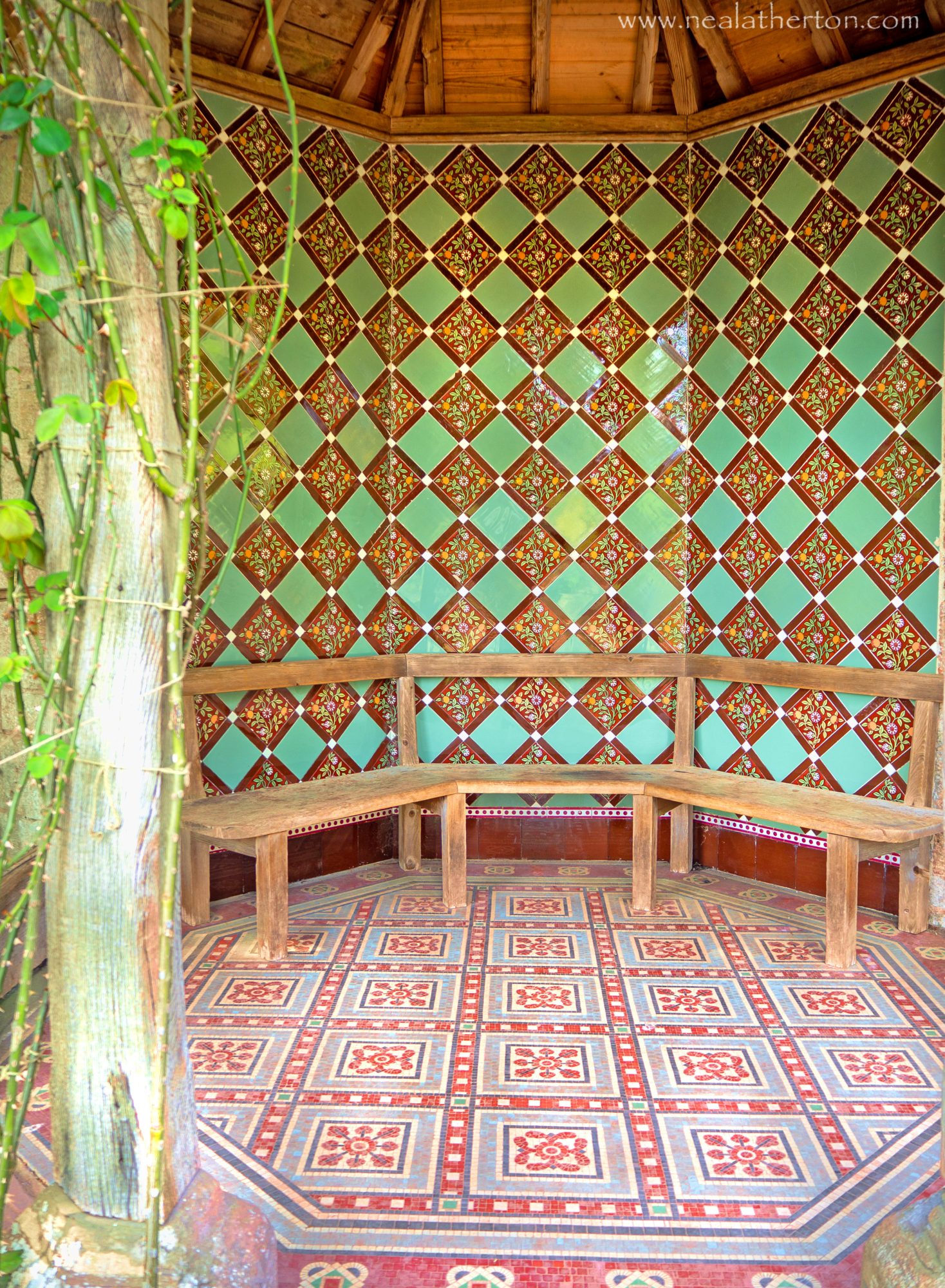 Alt="Garden tiled house in the rose garden Tyntesfield"