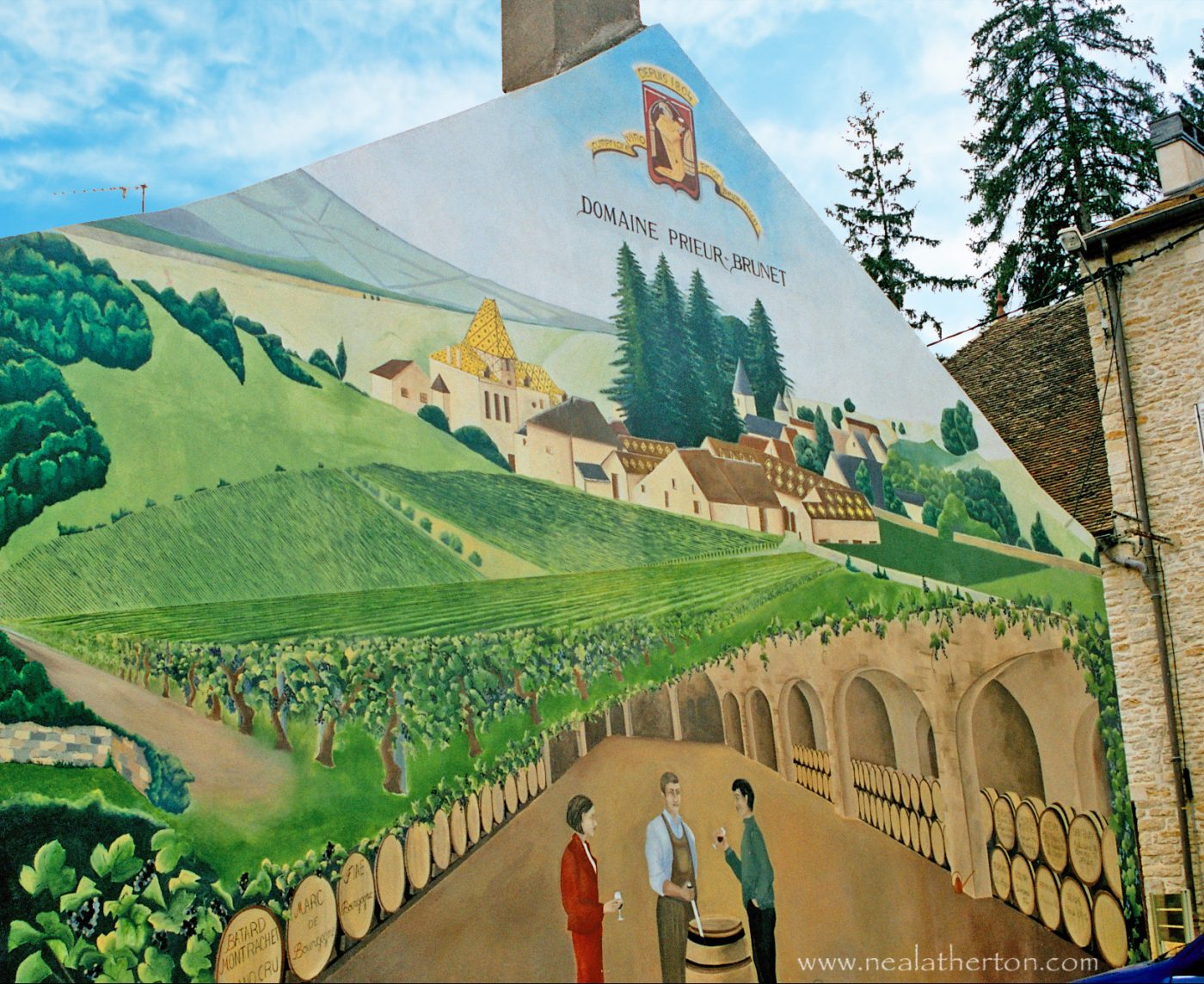 The wine domain of Prieur Brunet in Burgundy makers of superb red wines